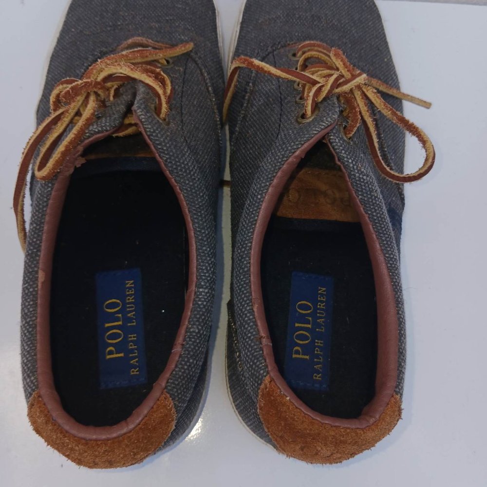 Polo by Ralph Lauren Men's Size 8 Gray Brown Sneakers Shoes - Picture 8 of 11